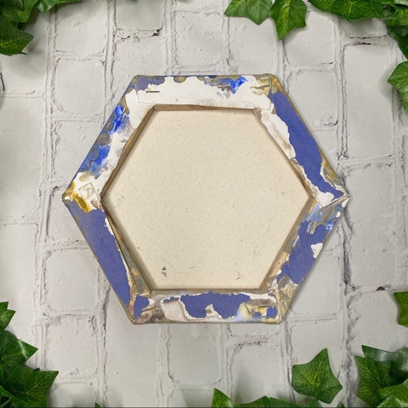 Original Poured Painting OOAK Pastel Blue Wall Art - Picture 6 of 6